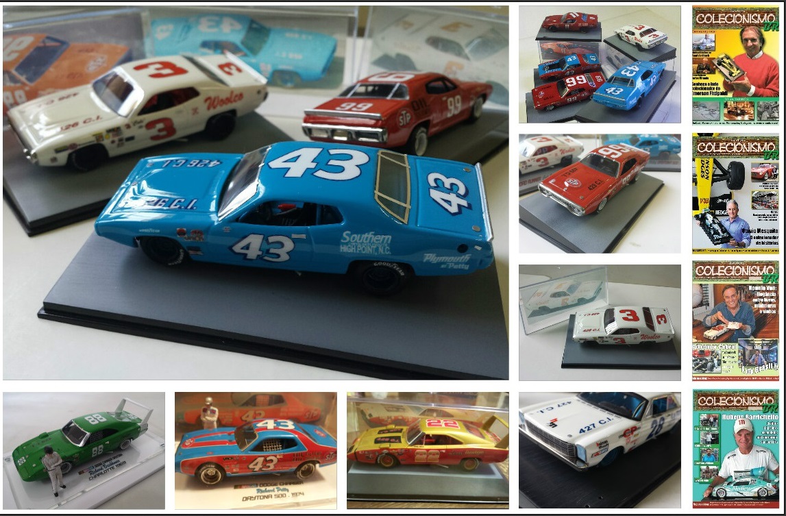 VOLAREBRASIL MINIATURAS NASCAR 1/43 ( DODGE - PLYMOUTH - FORD )